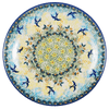 Polish Pottery 8.5" Salad Plate (Soaring Swallows) | T134S-WK57 at PolishPotteryOutlet.com