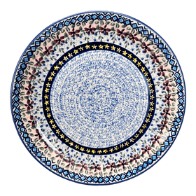 Polish Pottery 8.5" Salad Plate (Lilac Fields) | T134S-WK75 Additional Image at PolishPotteryOutlet.com