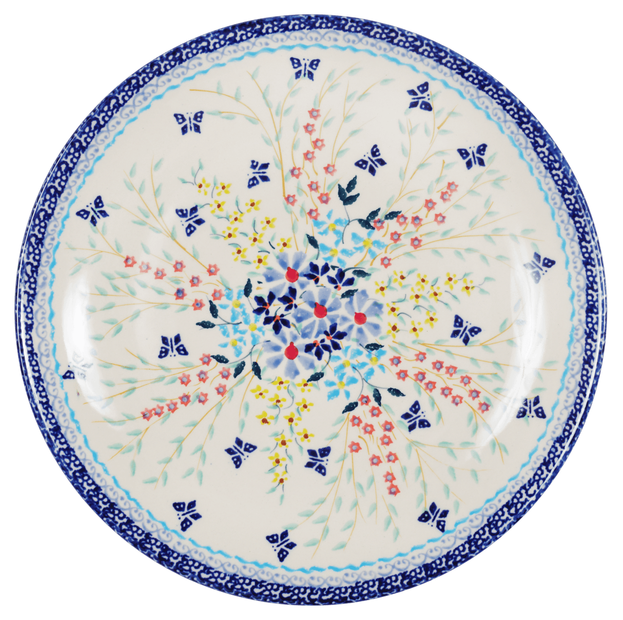 Plate, Round, Salad, 8.5" in "Butterfly Bounty" by Manufaktura | T134S-WK76