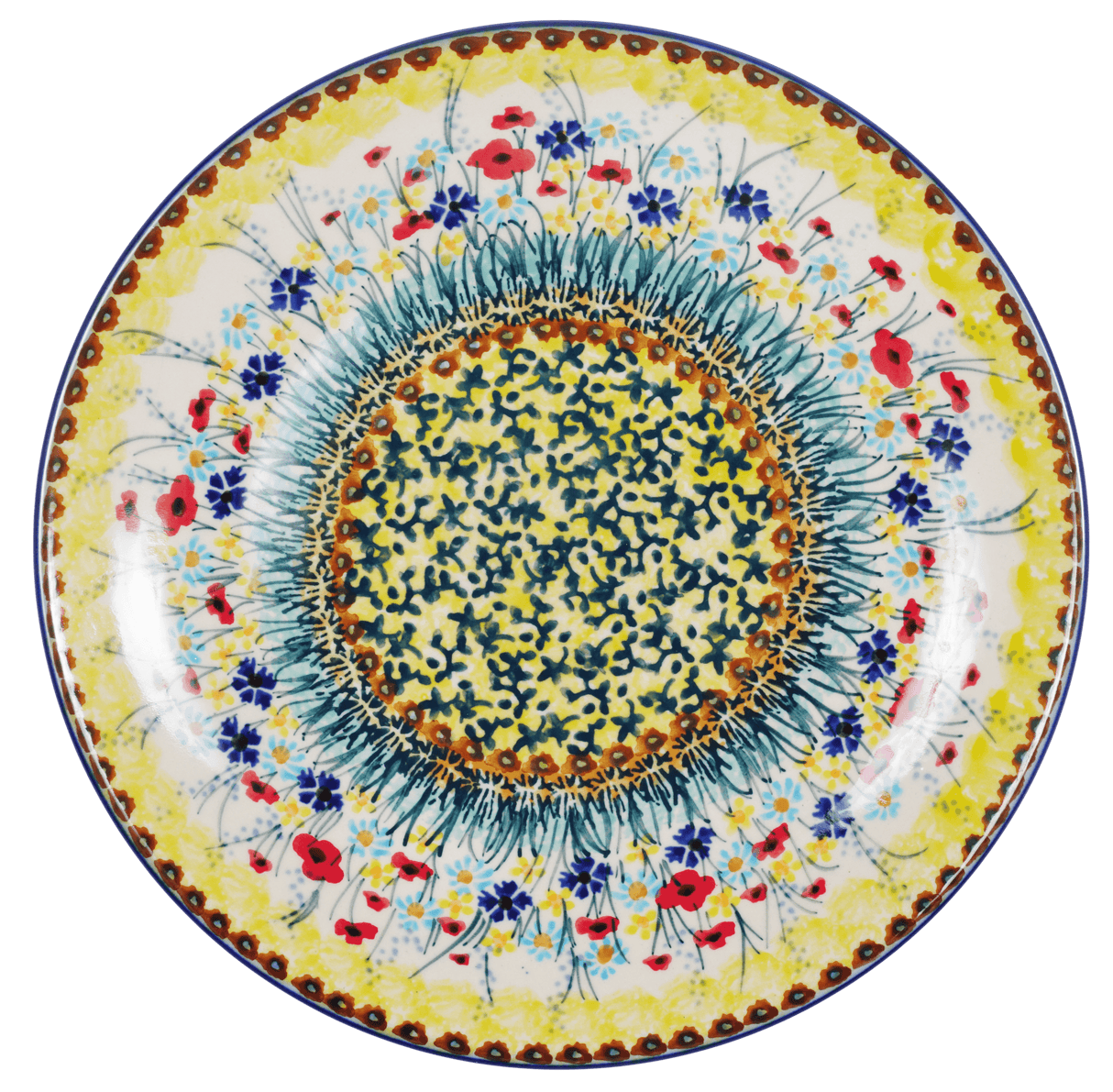 Plate, Round, Salad, 8.5" in "Sunlit Wildflowers" by Manufaktura | T134S-WK77