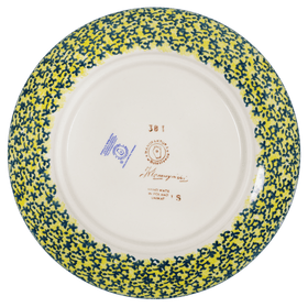 Polish Pottery 8.5" Salad Plate (Sunlit Wildflowers) | T134S-WK77 Additional Image at PolishPotteryOutlet.com