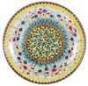 Polish Pottery 8.5" Salad Plate (Sunlit Wildflowers) | T134S-WK77 at PolishPotteryOutlet.com