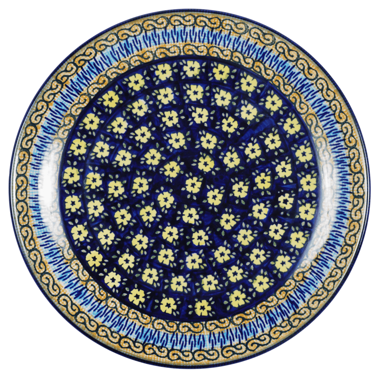 Plate, Round, Salad, 8.5" in "Floral Formation" by Manufaktura | T134S-WKK