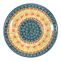 A picture of a Polish Pottery 8.5" Salad Plate (Bountiful Blossoms) | T134S-WKLZ as shown at PolishPotteryOutlet.com/products/85-salad-plate-bountiful-blossoms