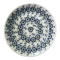 A picture of a Polish Pottery 8.5" Salad Plate (Green Tea Garden) | T134T-14 as shown at PolishPotteryOutlet.com/products/8-5-salad-plate-green-tea-garden-t134t-14
