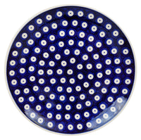 A picture of a Polish Pottery 8.5" Salad Plate (Dot to Dot) | T134T-70A as shown at PolishPotteryOutlet.com/products/85-salad-plate-dot-to-dot