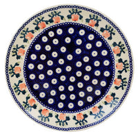 A picture of a Polish Pottery 8.5" Salad Plate (Apple Dot) | T134T-70B as shown at PolishPotteryOutlet.com/products/8-5-salad-plate-apple-dot