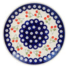 Polish Pottery 8.5" Salad Plate (Cherry Dot) | T134T-70WI at PolishPotteryOutlet.com