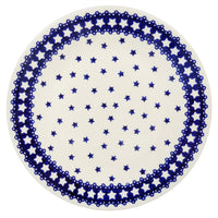 A picture of a Polish Pottery 8.5" Salad Plate (Seeing Stars) | T134T-AG as shown at PolishPotteryOutlet.com/products/85-salad-plate-seeing-stars
