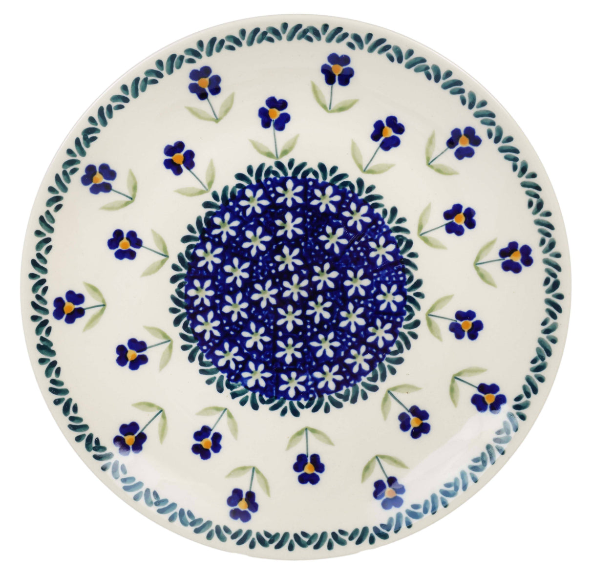 Plate, Round, Salad, 8.5" in "Forget Me Not" by Manufaktura | T134T-ASS