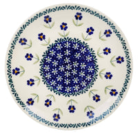 A picture of a Polish Pottery 8.5" Salad Plate (Forget Me Not) | T134T-ASS as shown at PolishPotteryOutlet.com/products/85-salad-plate-forget-me-not