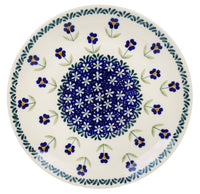 A picture of a Polish Pottery Plate, Round, Salad, 8.5" in "Forget Me Not" by Manufaktura | T134T-ASS as shown at PolishPotteryOutlet.com/products/85-salad-plate-forget-me-not