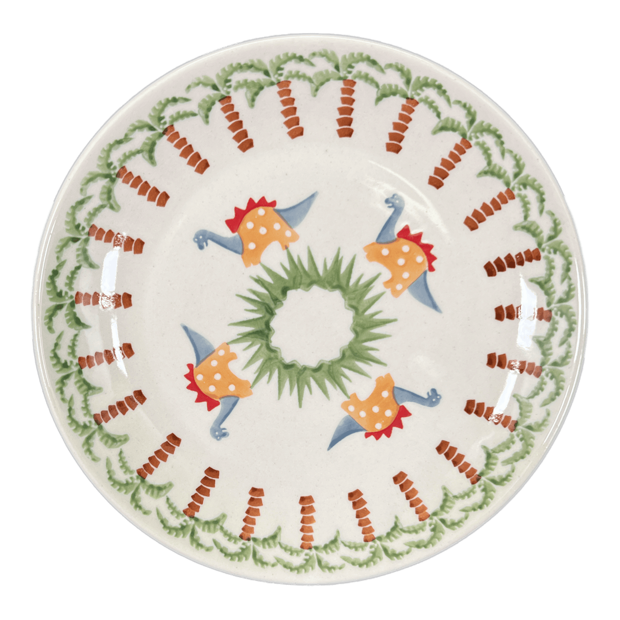 Plate, Round, Salad, 8.5" in "Dinosaur Park" by Manufaktura | T134T-DDIN