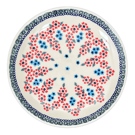 Polish Pottery 8.5" Salad Plate (Floral Symmetry) | T134T-DH18 Additional Image at PolishPotteryOutlet.com