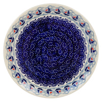 A picture of a Polish Pottery 8.5" Salad Plate (Smooth Sailing) | T134T-DPMA as shown at PolishPotteryOutlet.com/products/8-5-salad-plate-smooth-sailing