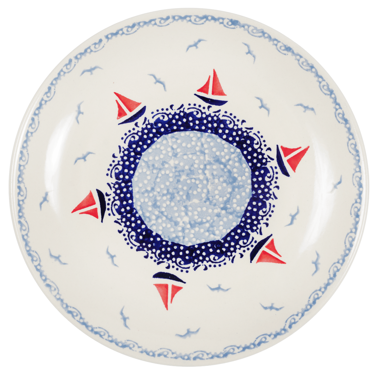 Plate, Round, Salad, 8.5" in "Smooth Seas" by Manufaktura | T134T-DPML