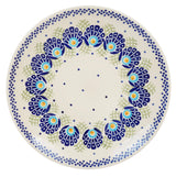 Plate, Round, Salad, 8.5" in "Peacock's Pride" by Manufaktura | T134T-DPPP