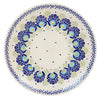 Polish Pottery 8.5" Salad Plate (Peacock's Pride) | T134T-DPPP at PolishPotteryOutlet.com