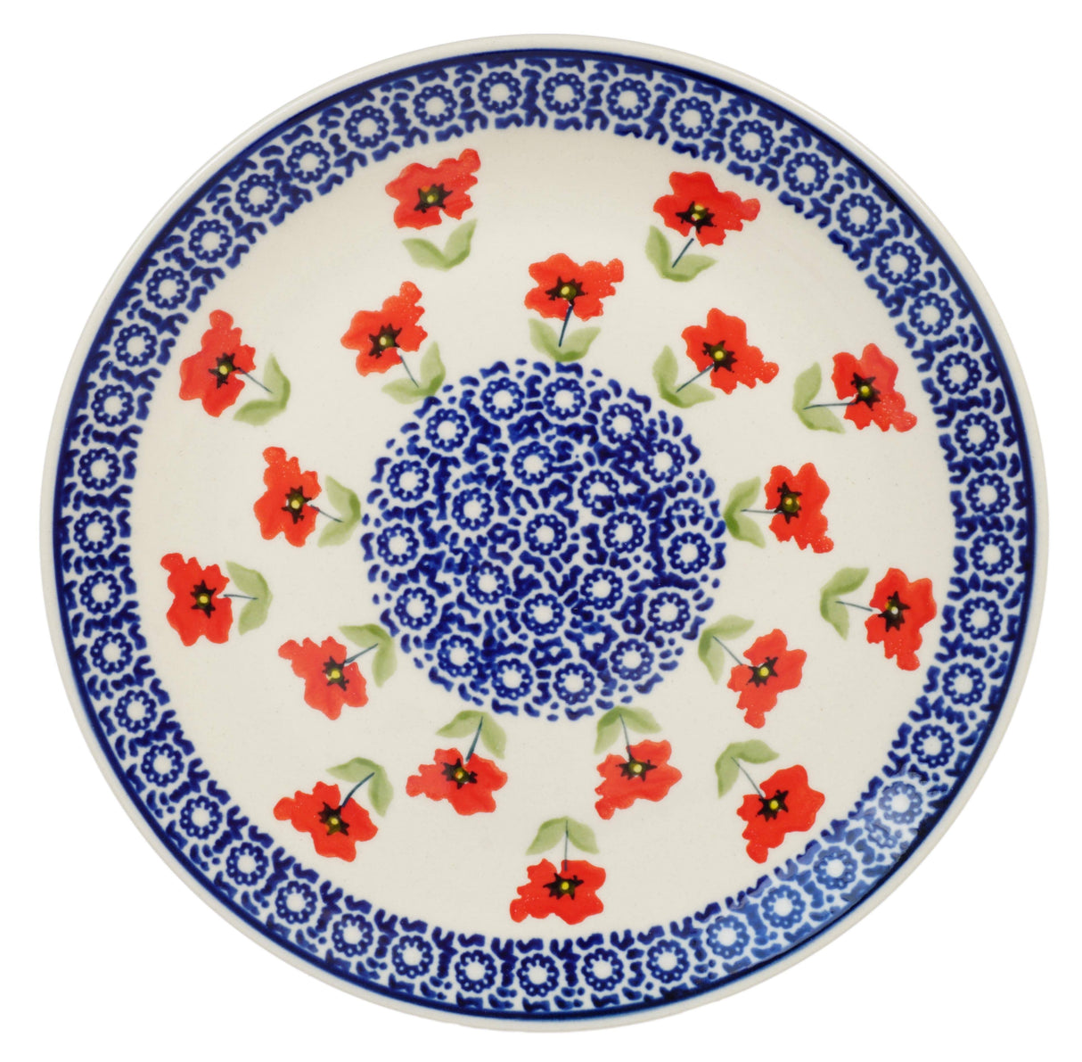 Plate, Round, Salad, 8.5" in "Poppy Garden" by Manufaktura | T134T-EJ01