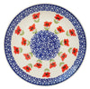 Polish Pottery 8.5" Salad Plate (Poppy Garden) | T134T-EJ01 at PolishPotteryOutlet.com