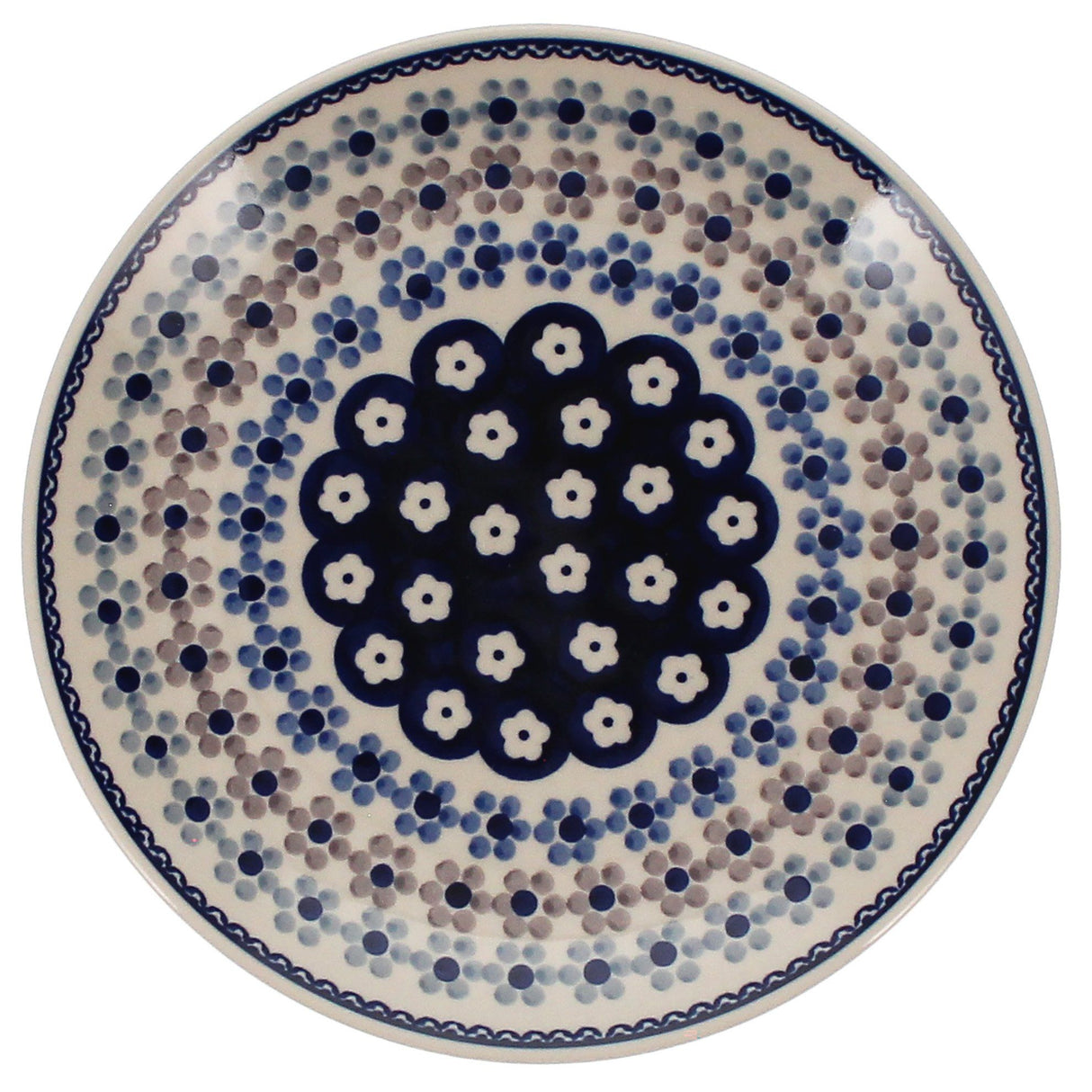 Plate, Round, Salad, 8.5" in "Floral Chain" by Manufaktura | T134T-EO37