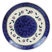 A picture of a Polish Pottery 8.5" Salad Plate (Morning Glory) | T134T-GI as shown at PolishPotteryOutlet.com/products/85-salad-plate-morning-glory