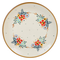 A picture of a Polish Pottery 8.5" Salad Plate (Country Pride) | T134T-GM13 as shown at PolishPotteryOutlet.com/products/85-salad-plate-country-pride