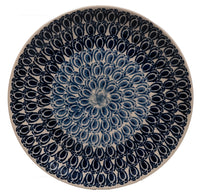 A picture of a Polish Pottery 8.5" Salad Plate (Tulip Blues) | T134T-GP16 as shown at PolishPotteryOutlet.com/products/8-5-salad-plate-tulip-blues