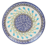 A picture of a Polish Pottery Plate, Round, Salad, 8.5" in "Riverdance" by Manufaktura | T134T-IZ3 as shown at PolishPotteryOutlet.com/products/85-salad-plate-riverdance