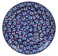 A picture of a Polish Pottery 8.5" Salad Plate (Blue on Blue) | T134T-J109 as shown at PolishPotteryOutlet.com/products/85-salad-plate-blue-on-blue