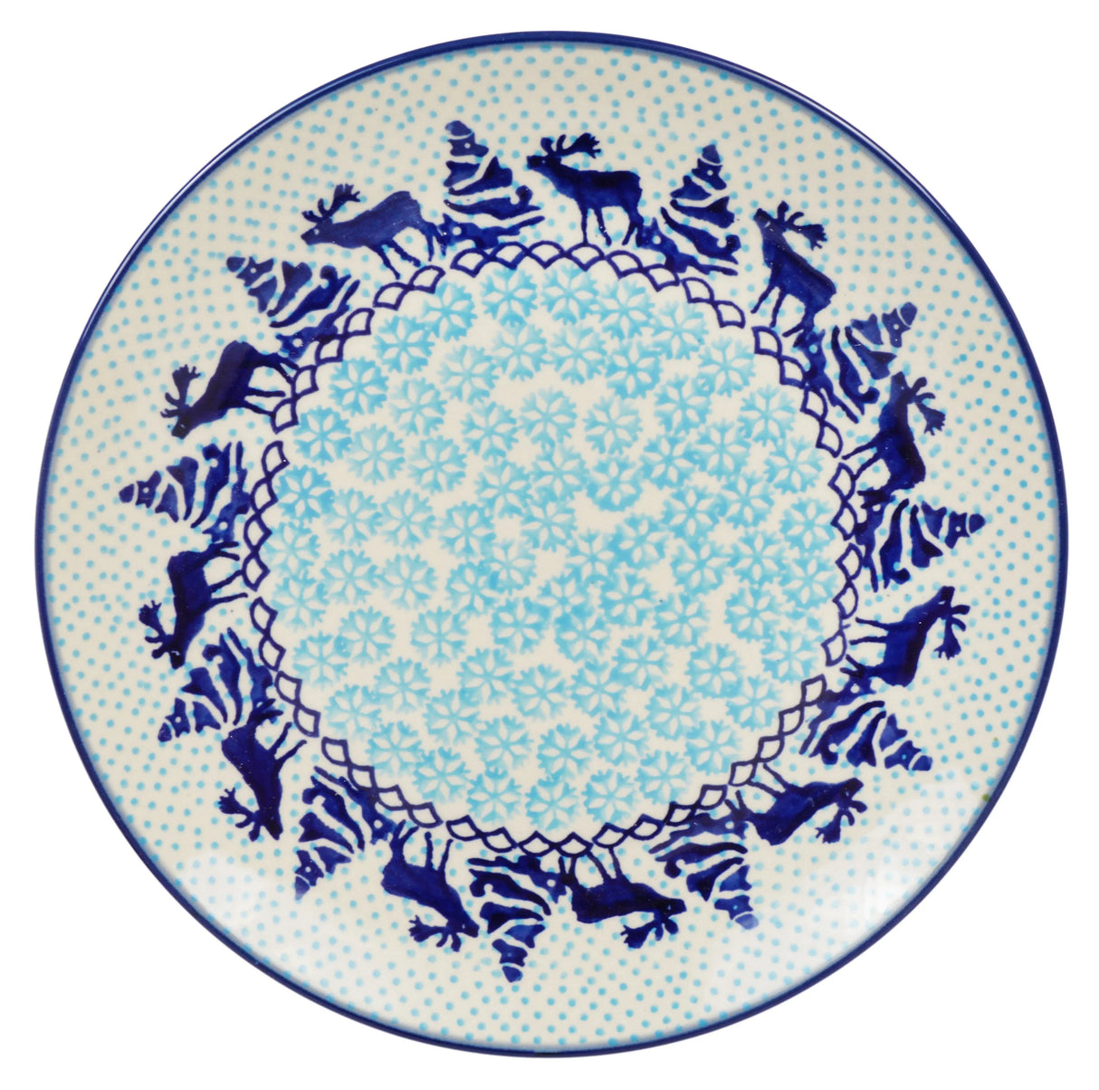 Plate, Round, Salad, 8.5" in "Peaceful Season" by Manufaktura | T134T-JG24