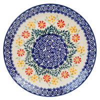 A picture of a Polish Pottery 8.5" Salad Plate (Flower Power) | T134T-JS14 as shown at PolishPotteryOutlet.com/products/85-salad-plate-flower-power