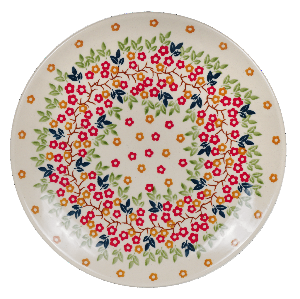 Plate, Round, Salad, 8.5" in "Autumn Wreath" by Manufaktura | T134T-KK02