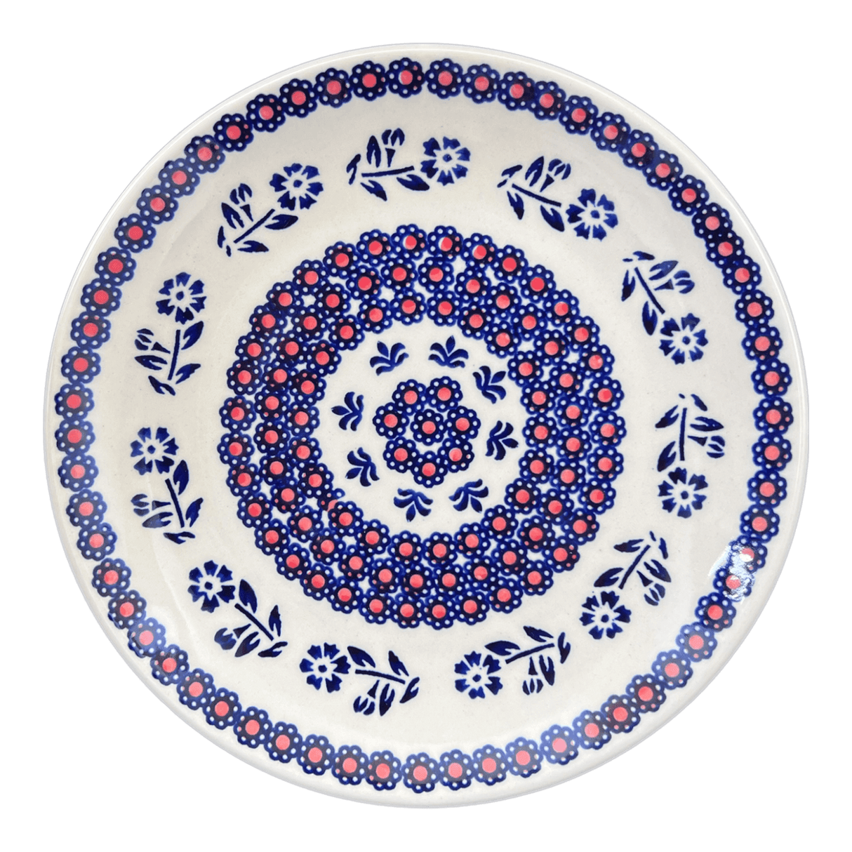 Plate, Round, Salad, 8.5" in "Swedish Flower" by Manufaktura | T134T-KLK