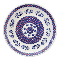 A picture of a Polish Pottery 8.5" Salad Plate (Swedish Flower) | T134T-KLK as shown at PolishPotteryOutlet.com/products/8-5-salad-plate-klk-t134t-klk