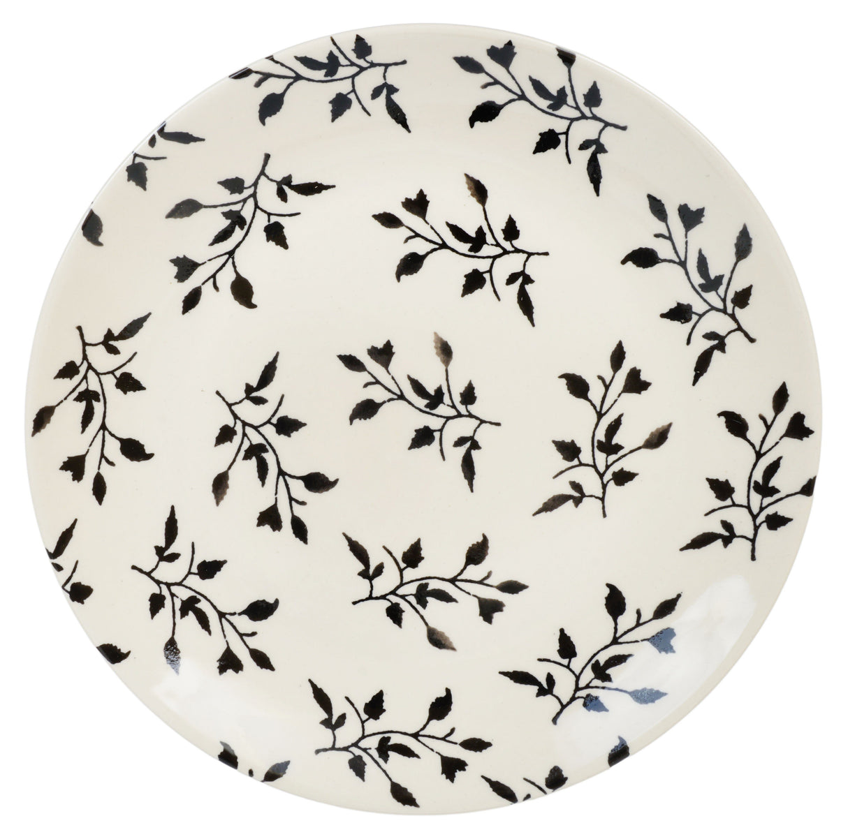 Plate, Round, Salad, 8.5" in "Black Spray" by Manufaktura | T134T-LISC