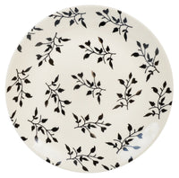 A picture of a Polish Pottery 8.5" Salad Plate (Black Spray) | T134T-LISC as shown at PolishPotteryOutlet.com/products/85-salad-plate-black-spray