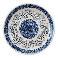 A picture of a Polish Pottery 8.5" Salad Plate (Baby Blue Eyes) | T134T-MC19 as shown at PolishPotteryOutlet.com/products/8-5-salad-plate-baby-blue-eyes-t134t-mc19