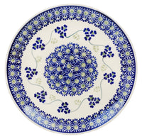 A picture of a Polish Pottery 8.5" Salad Plate (Vineyard in Bloom) | T134T-MCP as shown at PolishPotteryOutlet.com/products/85-salad-plate-vineyard-in-bloom