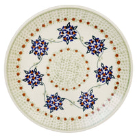A picture of a Polish Pottery 8.5" Salad Plate (Wedding Bouquet) | T134T-MGB as shown at PolishPotteryOutlet.com/products/85-salad-plate-wedding-bouquet