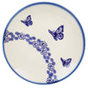 Polish Pottery 8.5" Salad Plate (Butterfly Garden) | T134T-MOT1 at PolishPotteryOutlet.com