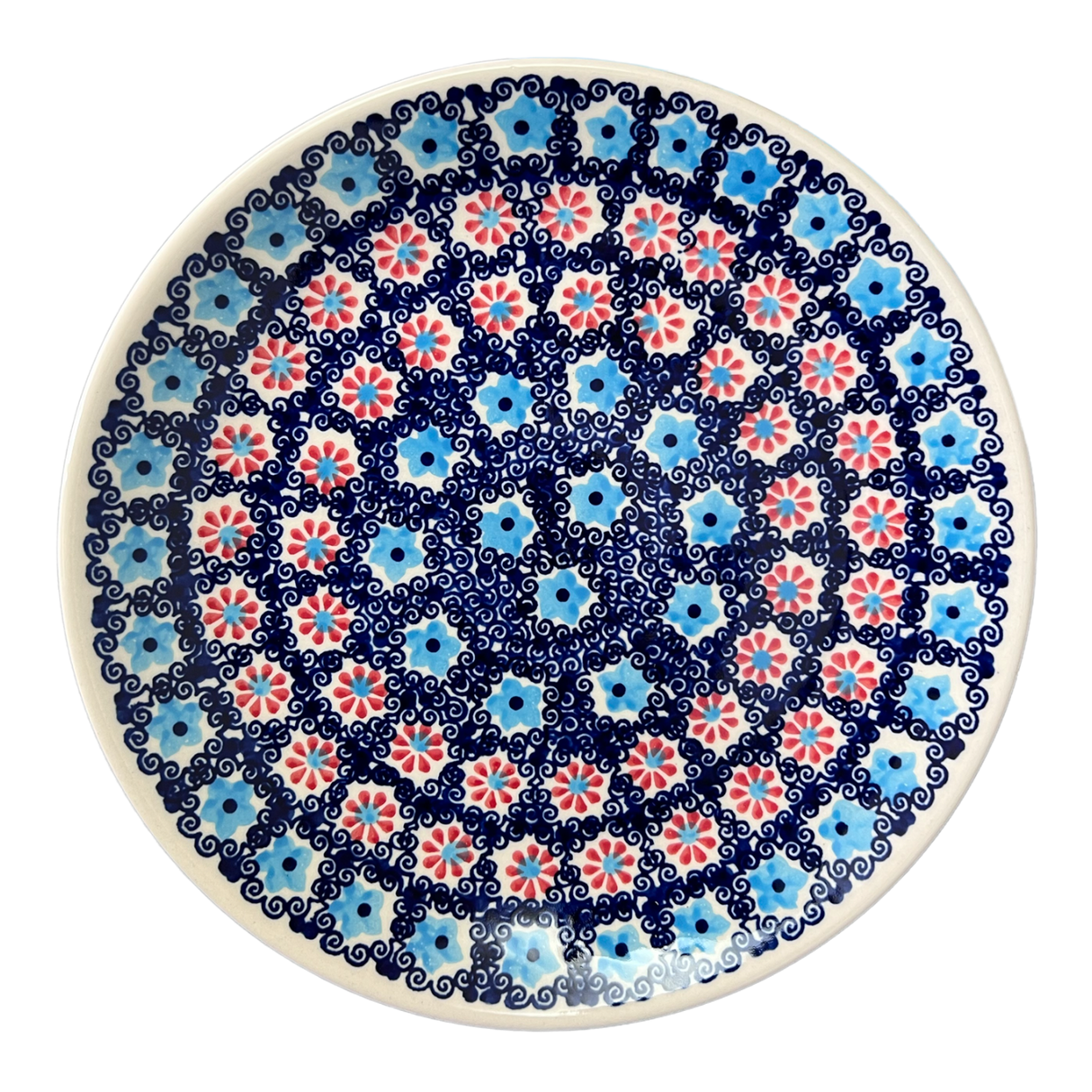 Plate, Round, Salad, 8.5" in "Daisy Circle" by Manufaktura | T134T-MS01