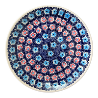 A picture of a Polish Pottery 8.5" Salad Plate (Daisy Circle) | T134T-MS01 as shown at PolishPotteryOutlet.com/products/8-5-salad-plate-ms01-t134t-ms01