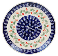 A picture of a Polish Pottery 8.5" Salad Plate (Holiday Cheer) | T134T-NOS2 as shown at PolishPotteryOutlet.com/products/8-5-salad-plate-holiday-cheer