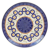 A picture of a Polish Pottery 8.5" Salad Plate (Mums the Word) | T134T-P178 as shown at PolishPotteryOutlet.com/products/85-salad-plate-mums-the-word