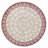 A picture of a Polish Pottery 8.5" Salad Plate (Merlot Thicket) | T134T-P352 as shown at PolishPotteryOutlet.com/products/8-5-salad-plate-merlot-thicket