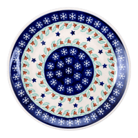 A picture of a Polish Pottery 8.5" Salad Plate (Starry Wreath) | T134T-PZG as shown at PolishPotteryOutlet.com/products/8-5-salad-plate-starry-wreath-t134t-pzg