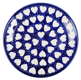 Plate, Round, Salad, 8.5" in "Sea of Hearts" by Manufaktura | T134T-SEA