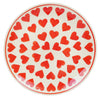 Polish Pottery 8.5" Salad Plate (Whole Hearted Red) | T134T-SEDC at PolishPotteryOutlet.com