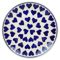 A picture of a Polish Pottery 8.5" Salad Plate (Whole Hearted) | T134T-SEDU as shown at PolishPotteryOutlet.com/products/85-salad-plate-whole-hearted
